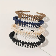 4pcs Wavy Headband Nonslip Style Hair Accessories