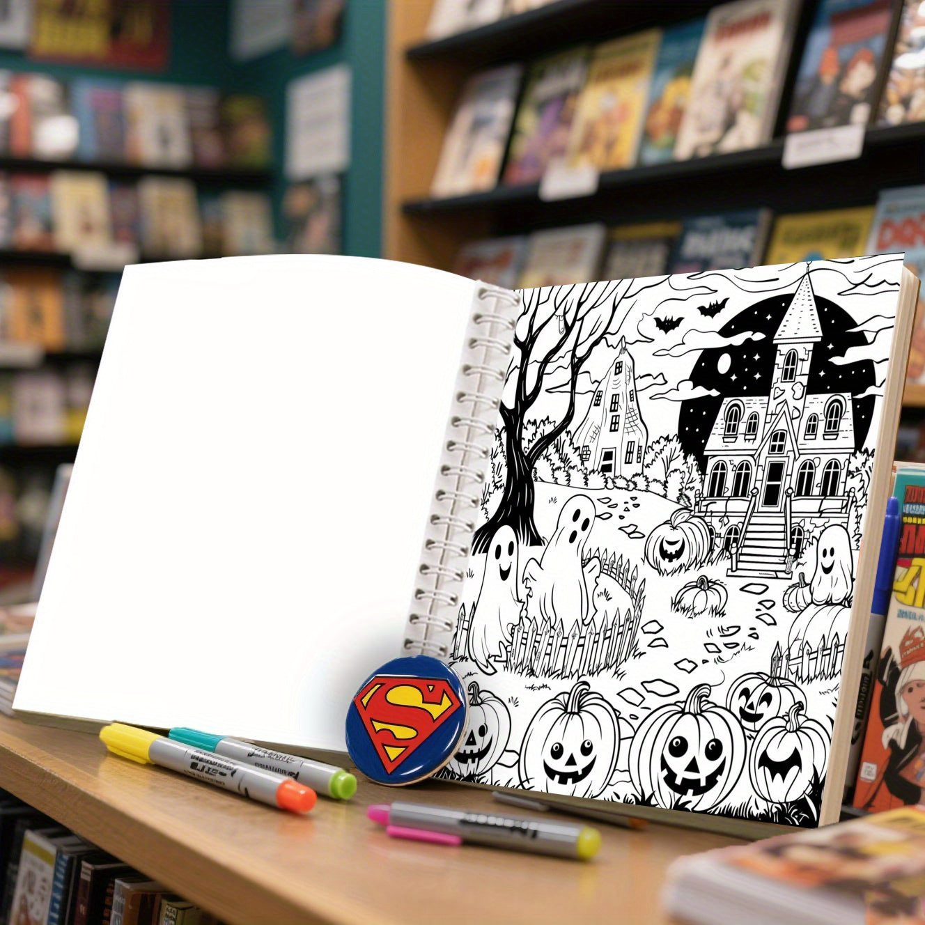 Halloween Coloring Book - Pumpkin Designs for Stress Reduction