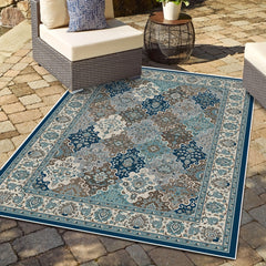 Vintage Boho Area Rugs Non Slip Low Pile Washable