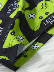 Boys Gamepad Pattern Shorts Kids Summer Clothes