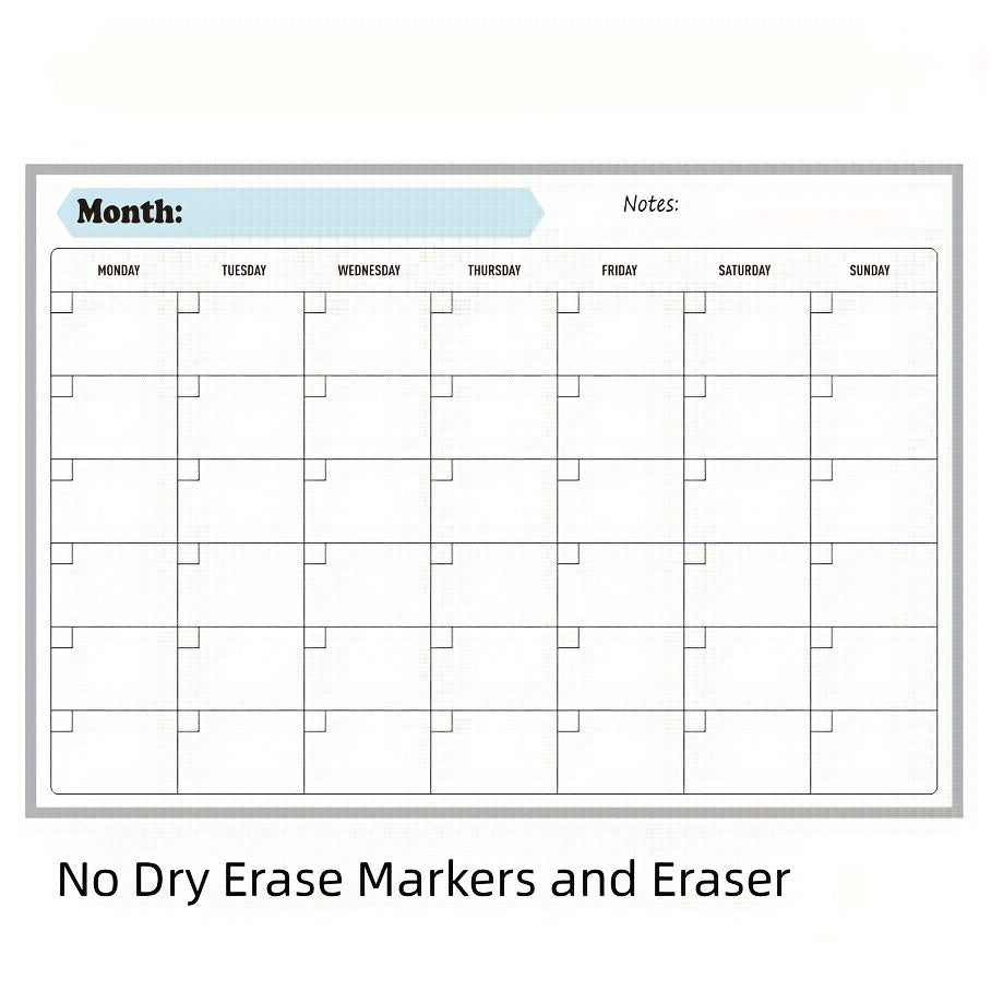 Magnetic Dry Erase Calendar For Fridge Monthly Board Calendar For Refrigerator