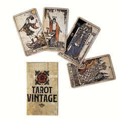 Vintage Elegance Classic Tarot Cards For Beginners - Desk/Board Card Collection