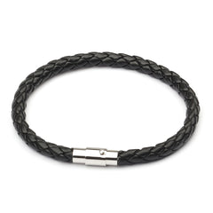 European Magnetic Men's Leather Rope Bracelet