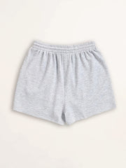 Smile Face Print Hotpants Yoga Drawstring Waist Shorts