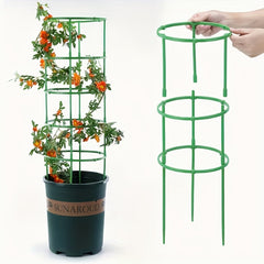 Plant Support Stakes Half Round Cage Holder for Flower Pot Climbing Trellis