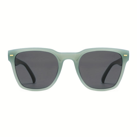 OUWEN Small Square Polarized Sunglasses Retro Sun Glasses UV400