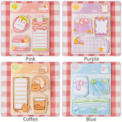 2pcs Cartoon Pet Sticky Notes Student Stationery Note Paper