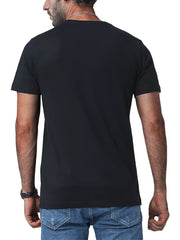 PARIS Fish Print Men's Graphic Crew Neck T-shirt for Summer