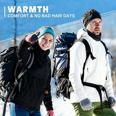 2pcs Heavy Duty Polar Fleece Earmuffs for Men & Women Winter Ear Warmers