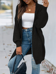 Vintage Open Front Cardigan Long Sleeve Sweater