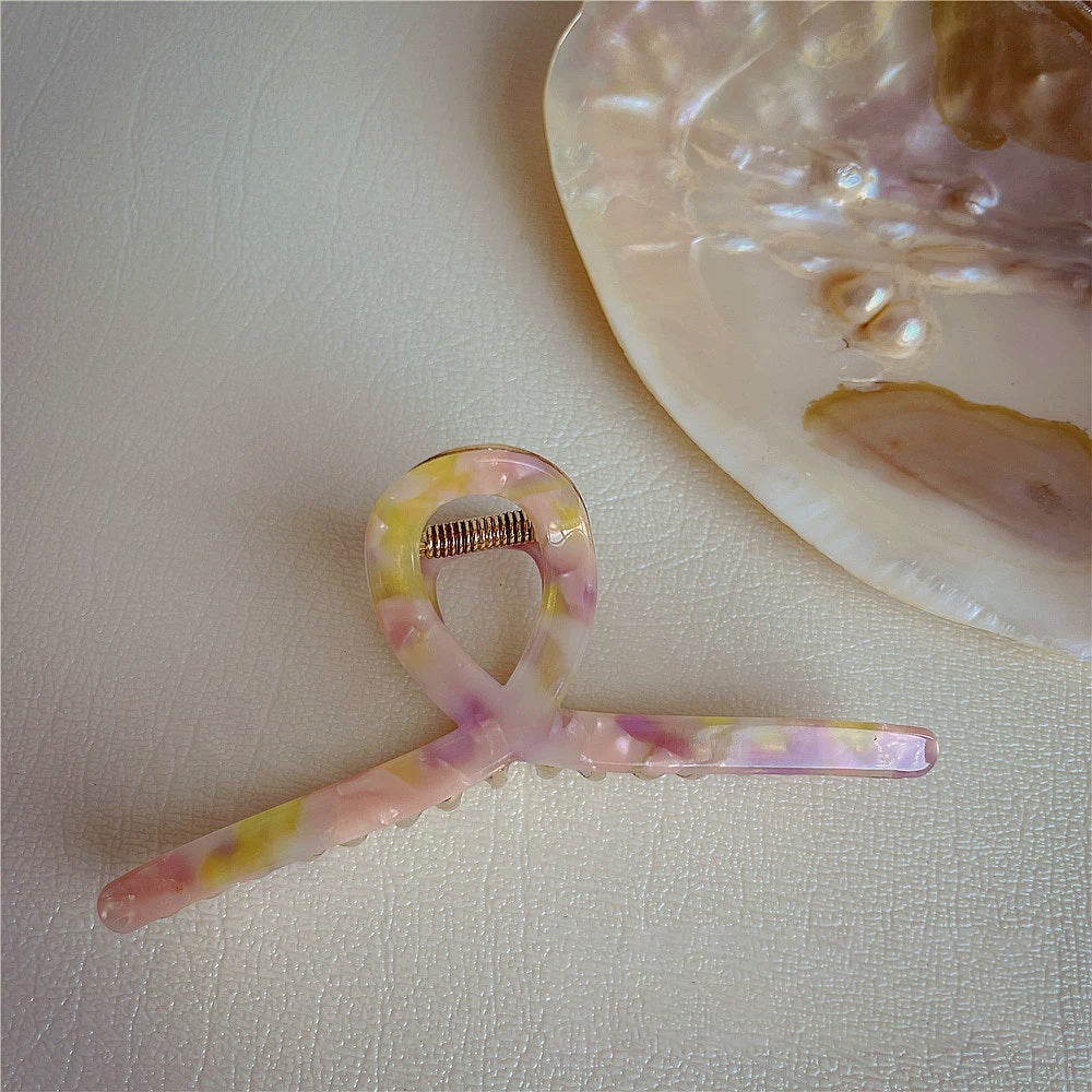 Metal Acetate Hair Claw Clip Strong Hold Hair Jaw Clip