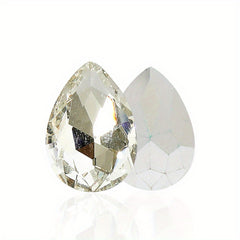 20pcs Glass Water Drop Drill Mobile Phone Sticker DIY Decoration Accessories