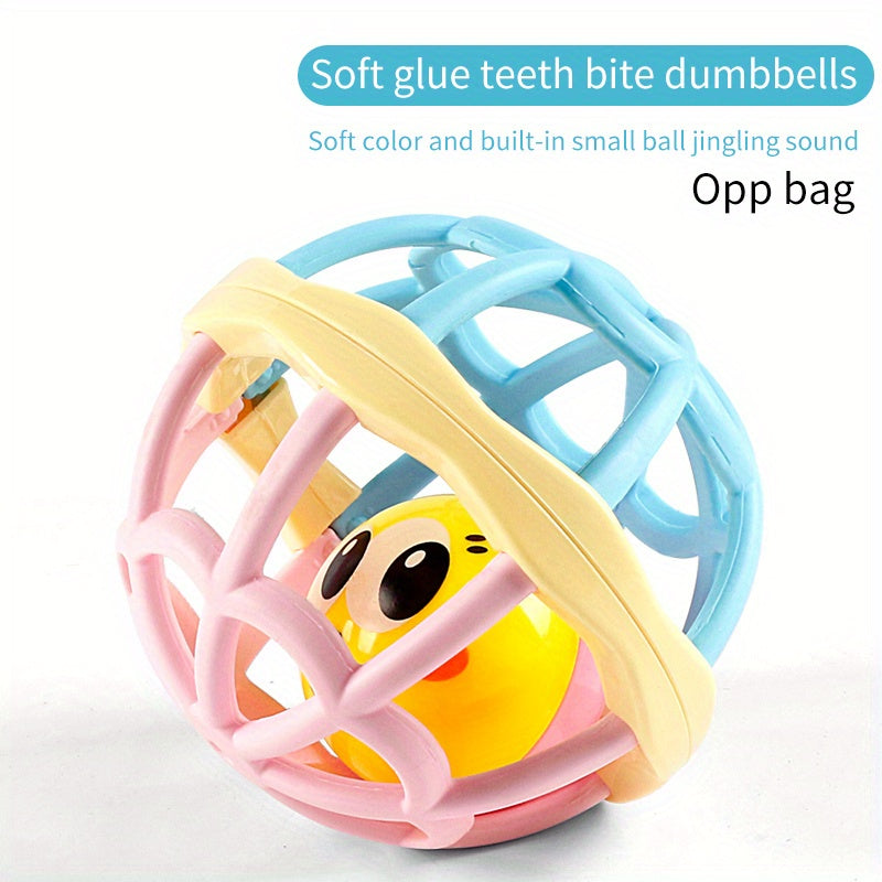 Baby Fitness Soft Rubber Toy Crawling Guide Ball Dumbbell