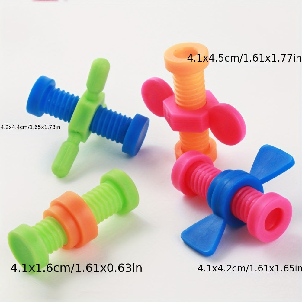 Colorful Screwing Toy Rotating Screw Pencil Cases Fidget Toy For Kids