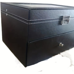 1pc PU Leather 20 Bit Watch Storage Box Watch Box