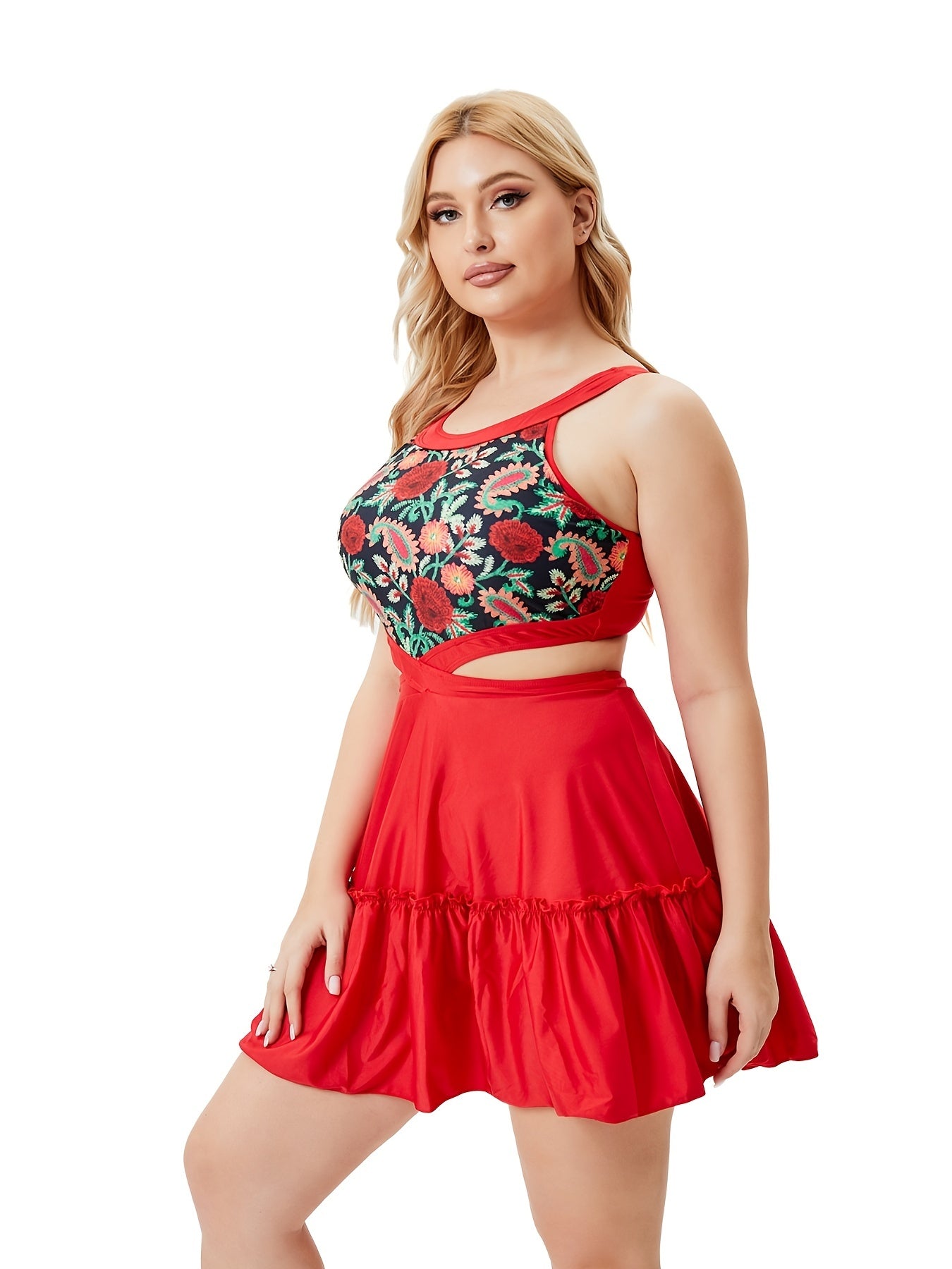  Ethnic Print Bikini Set Women's Boho Bathing Suit