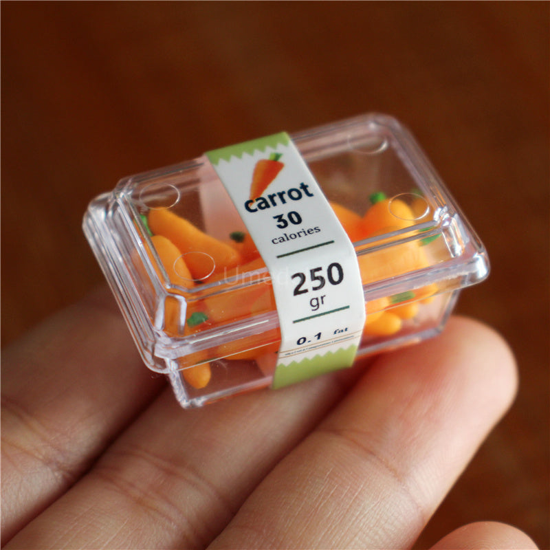 1:6 Dollhouse Veg & Fruit in Boxes Realistic Play Food for Blythe BJD
