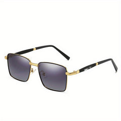 Polarized Sunglasses Men's Driving Fishing Metal Sunshade UV Protection Glasses