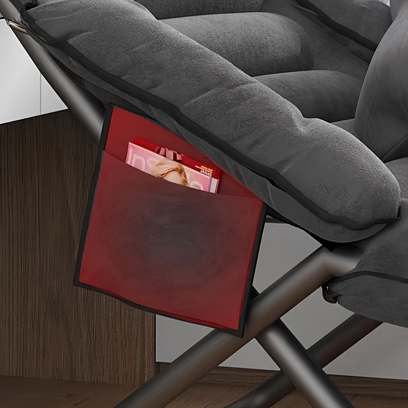Lazy Small Sofa Computer Chair Folding Stool with Back