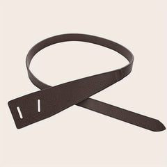 Knotted PU Leather Belt Casual Wide Coat Dress Girdle For Women
