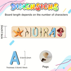 Custom 3D Name Puzzle for Kids Personalized Wooden Toy