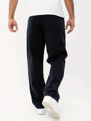 Men's Wide Leg Jeans Street Style Denim Pants