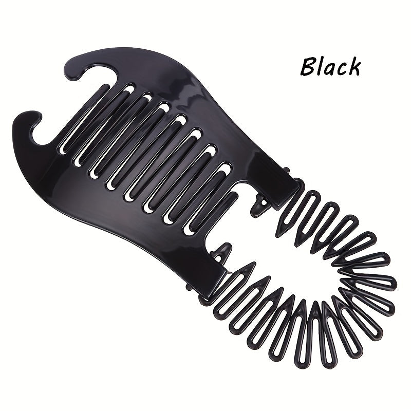 Frosted Hair Clip Banana Clip Side Hair Comb Styling Tool