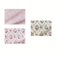 7pcs Retro Floral Fabric Quilt Material Mixed Colors