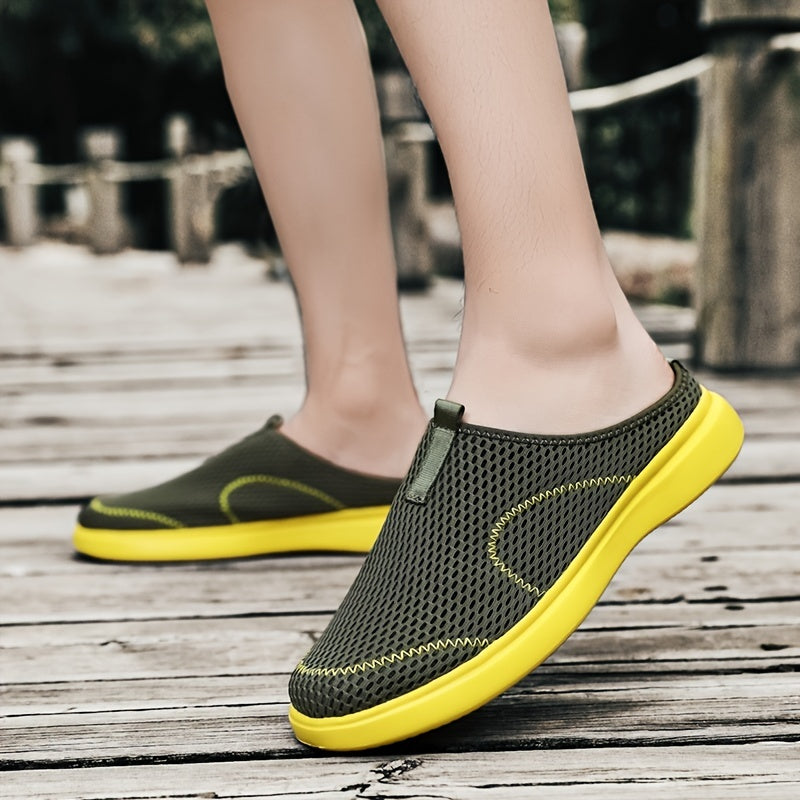 Men's Lightweight Mesh Slip-On Sandals Green
