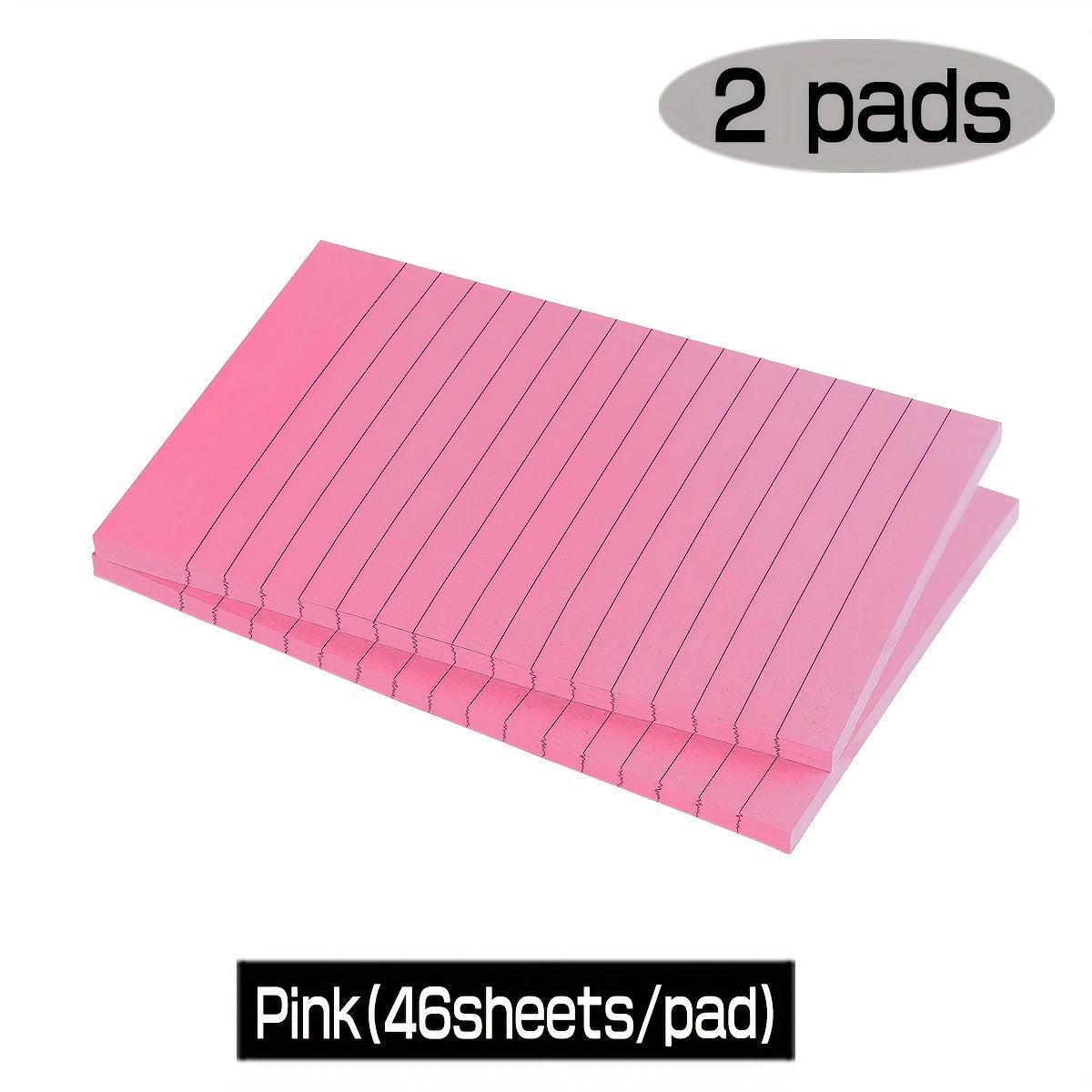 Large Sticky Notes 4x6 IN 9 Colors 46 Sheet pad Lined Sticky Notes