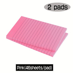 Large Sticky Notes 4x6 IN 9 Colors 46 Sheet pad Lined Sticky Notes