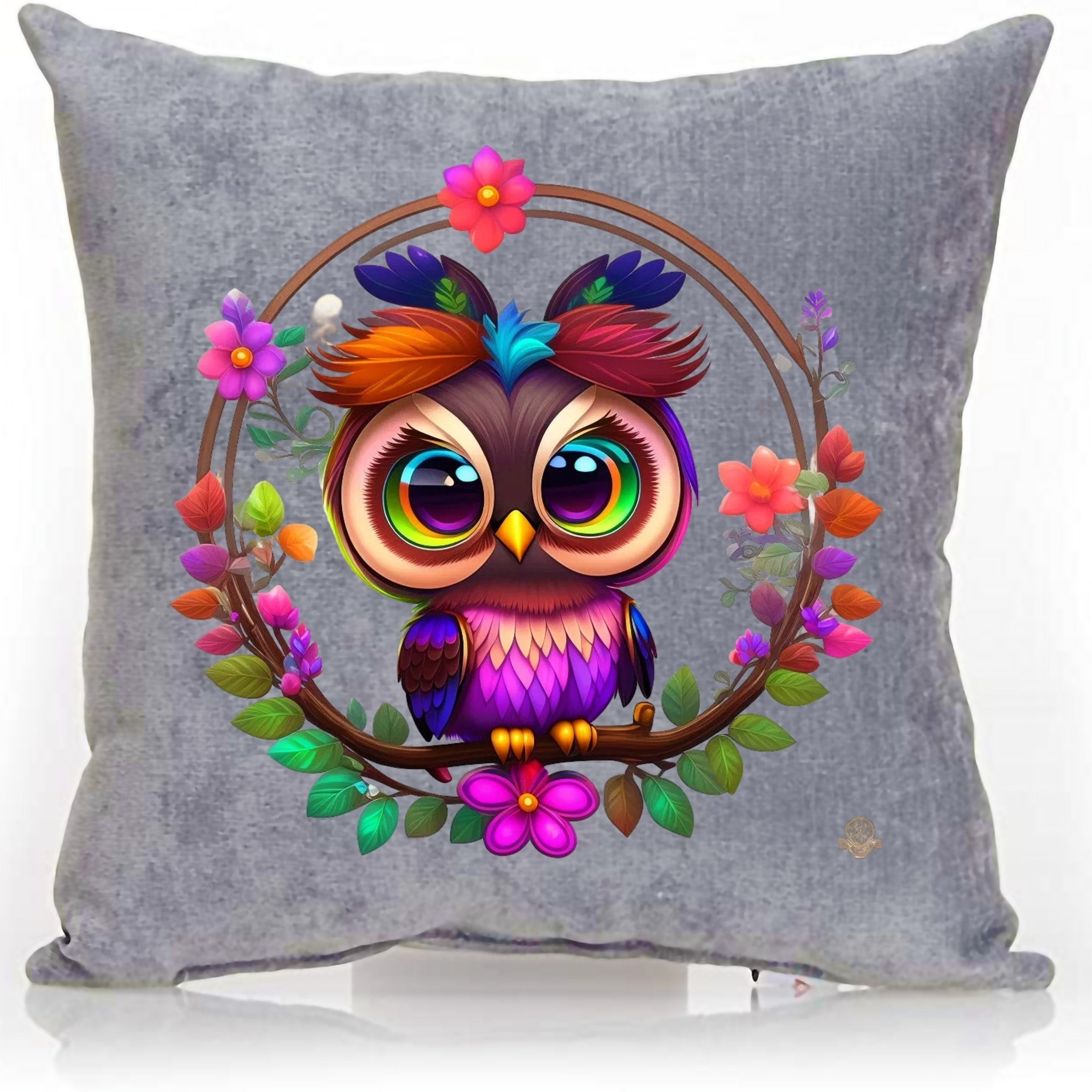 Owl Garland Style Patch Iron-On Transfer Film