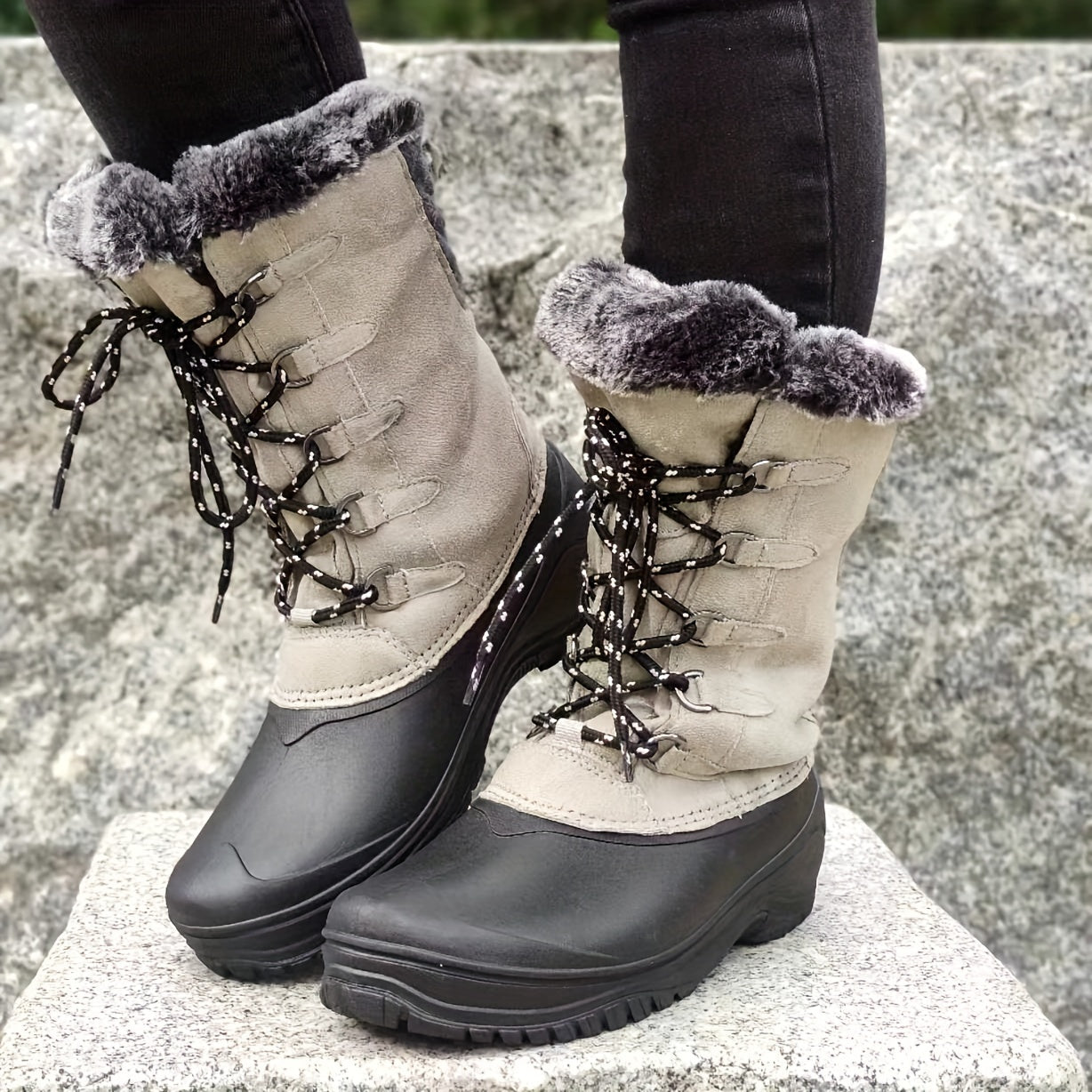 Women's Non-slip Warm High Tube Snow Boots