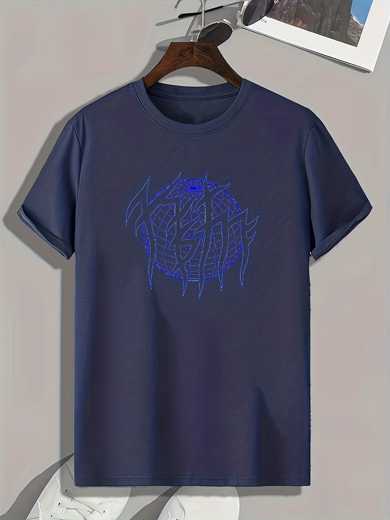 Pattern Print Men's Graphic T shirt Casual Comfy Tees For Summer