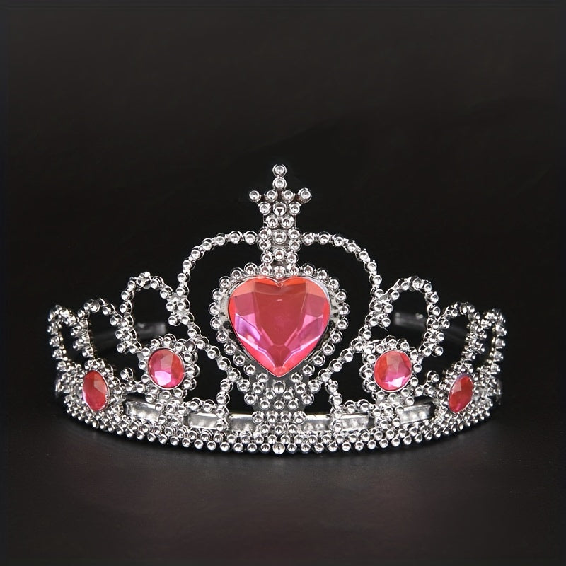 Rhinestone Tiara Crown Headband Hair Accessories For Women Girls Teens