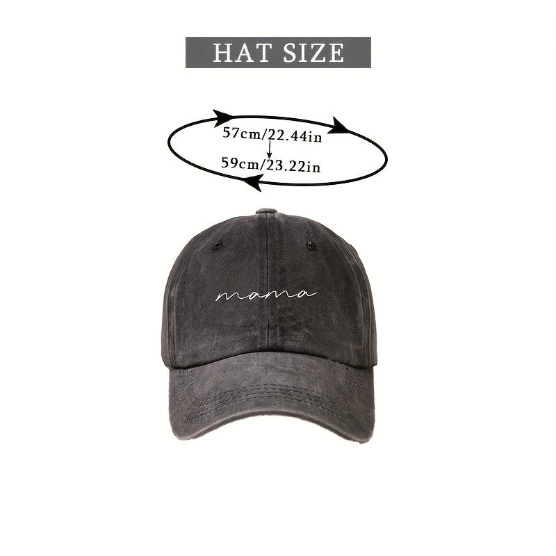 Washed Distressed Dad Cap Casual Sports Sun Hat