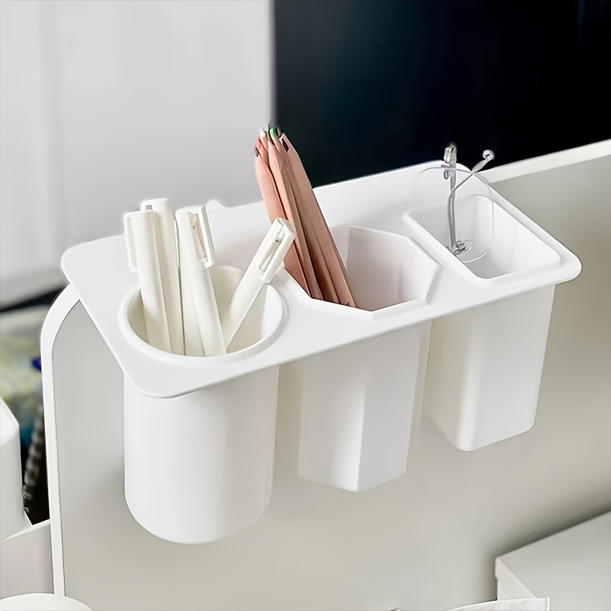 Office Pen Holder Student Stationery Storage Functional Desktop Organizer