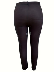  Casual Leggings Women's Plus Graphic Print Medium Stretch