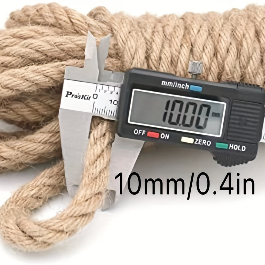 10mm Jute Hemp Rope 33 Feet Craft Twine DIY Arts Crafts Gift Packing