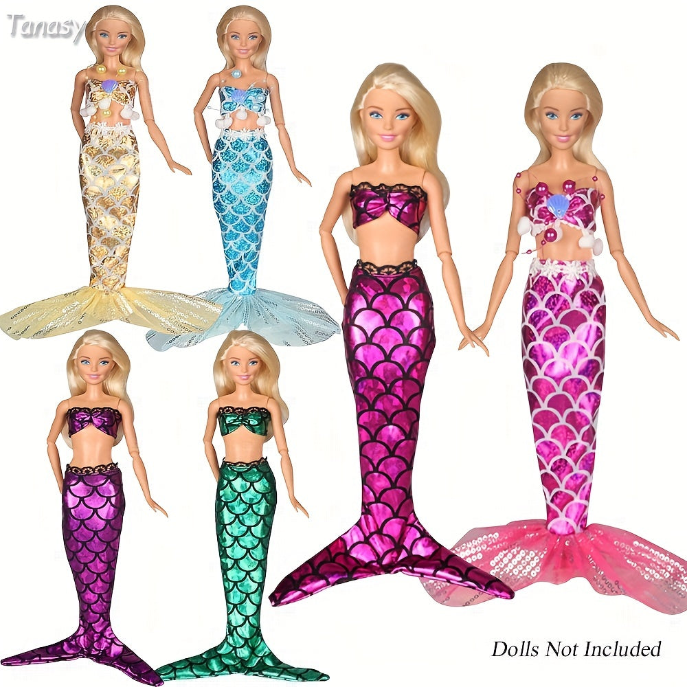 Mermaid Swimsuits For Dolls Perfect Summer Gift For Girls