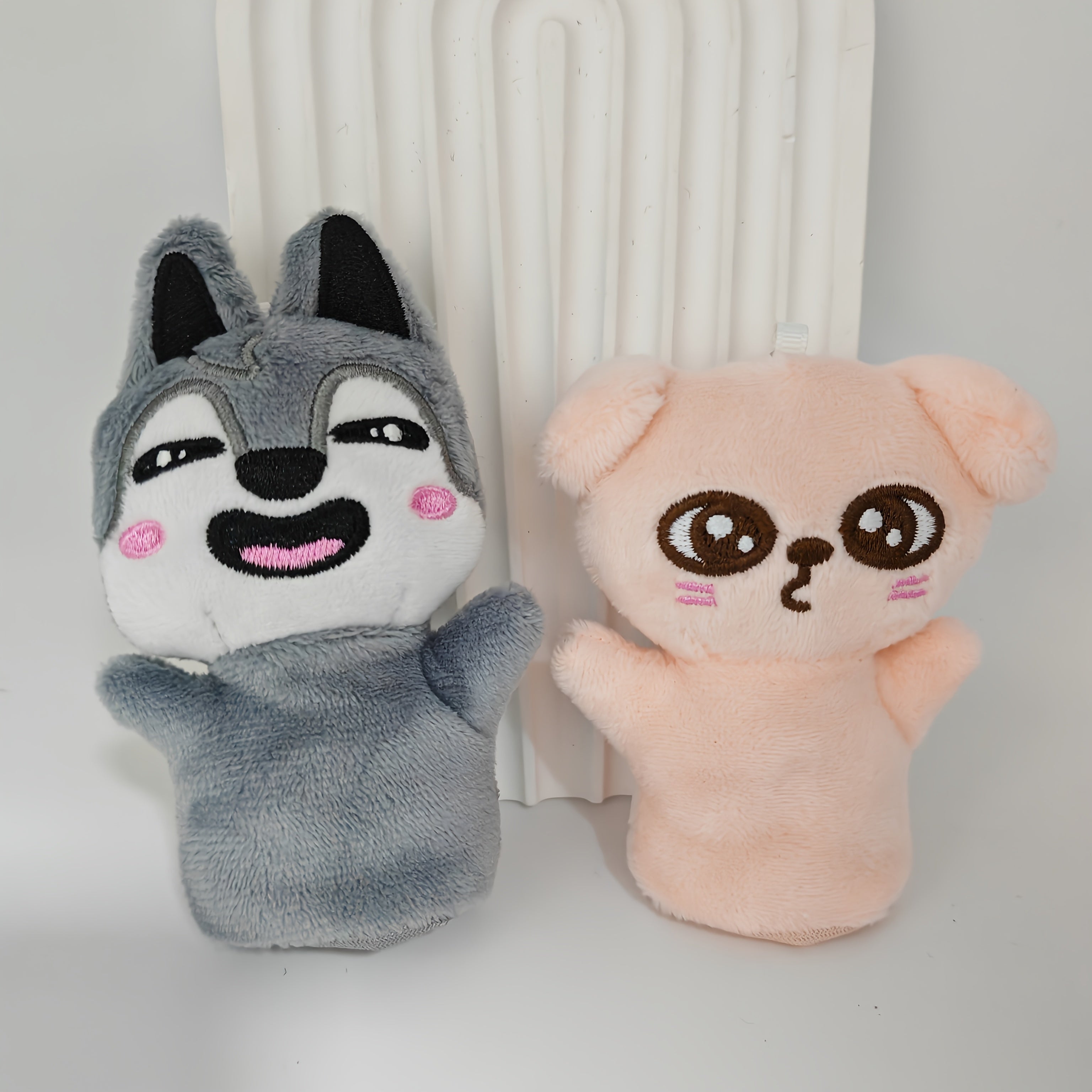 2 Pack Interactive Plush Dolls Toy Game with Pendant - Parent Matching Game