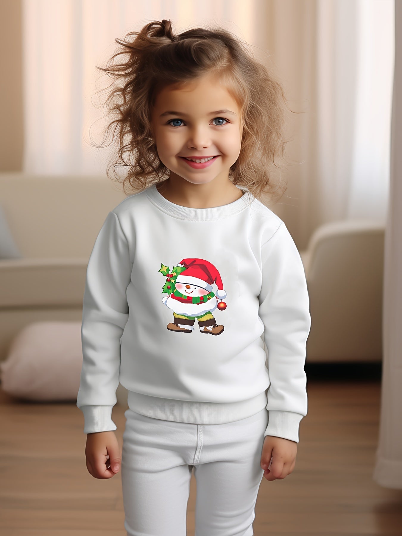 OERYUI Snowman Graphic Sweatshirt for Kids, Christmas Gift