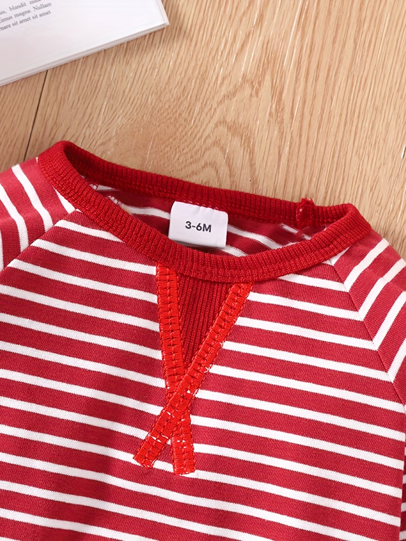 Baby Boy's Striped Contrast Pullover Top Sweatshirt