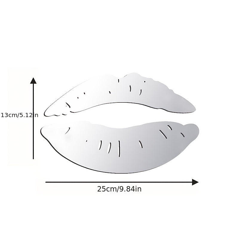 3D Lips Mirror Wall Stickers Acrylic DIY Self Adhesive Murals