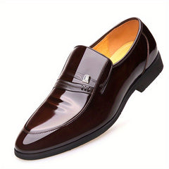 LAORENTOU Men's Leather Dress Shoes Lightweight Formal Shoes