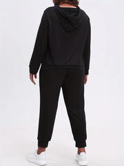  Solid Hoodie & Joggers 2 Piece Set