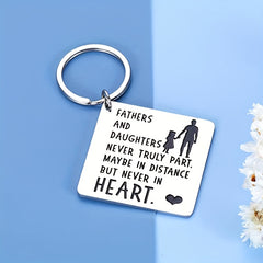Father Daughter Keychain Dad Christmas Valentine Wedding From Daughter