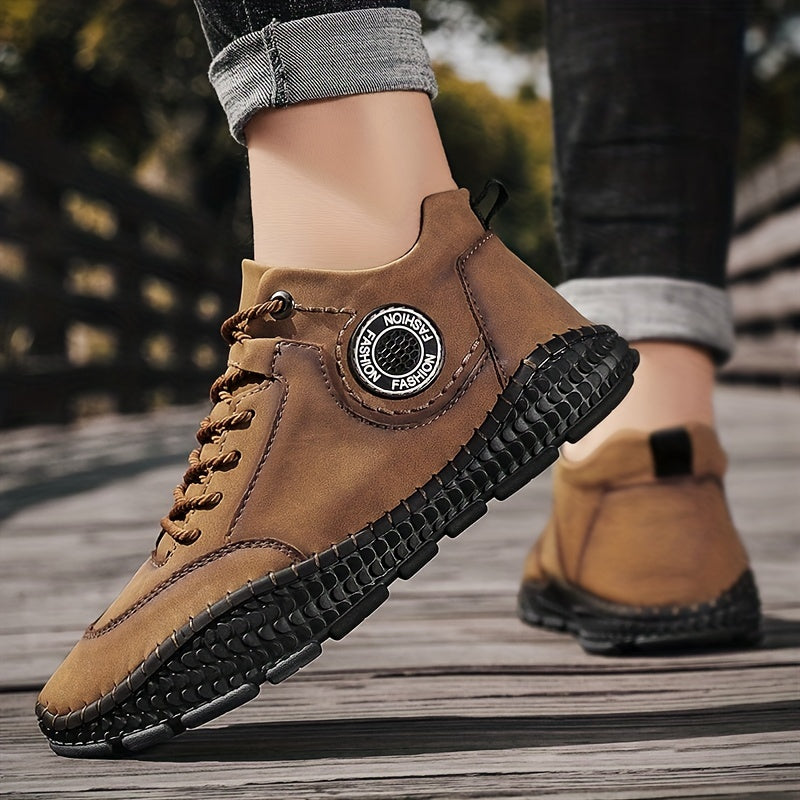 Men's Vintage Casual Lace-Up Sneakers