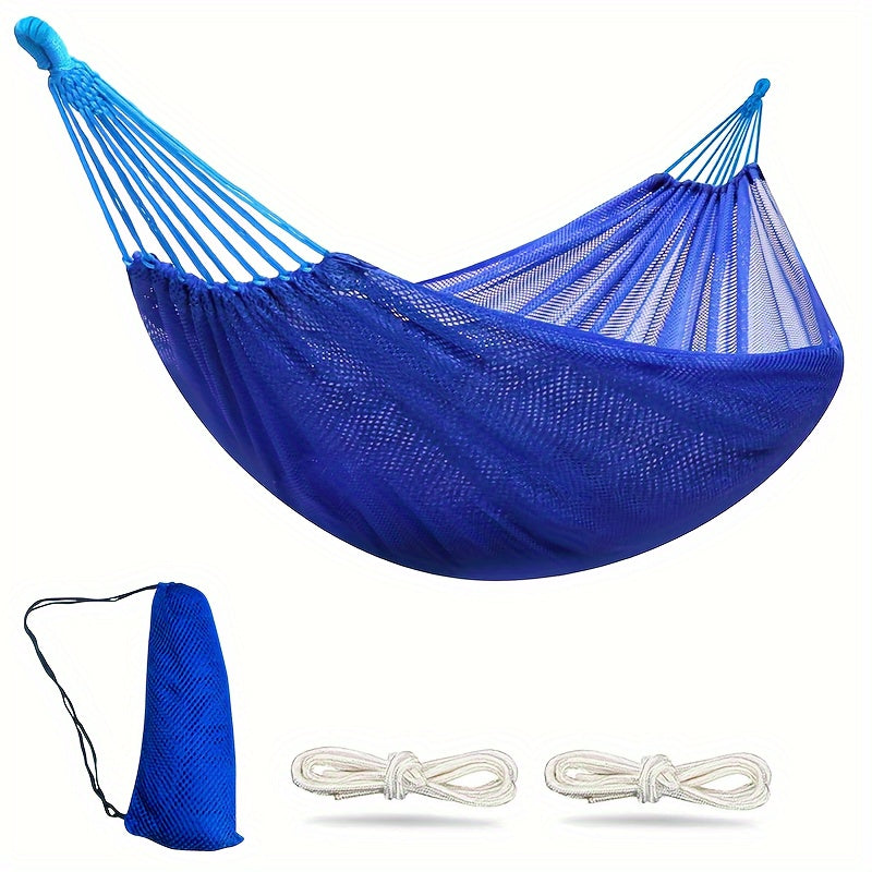 Portable Nylon Hammock for Camping with Rope Storage Bag