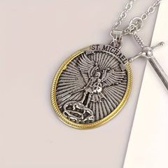 St. Michael Archangel Pendant Necklace Amulet Jewelry